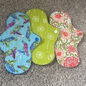 Reusable cloth pads from esty